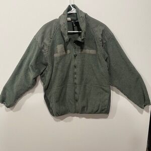 US Army Issue ECWCS GEN III Fleece Jacket Polartec Mens Large Regular Green